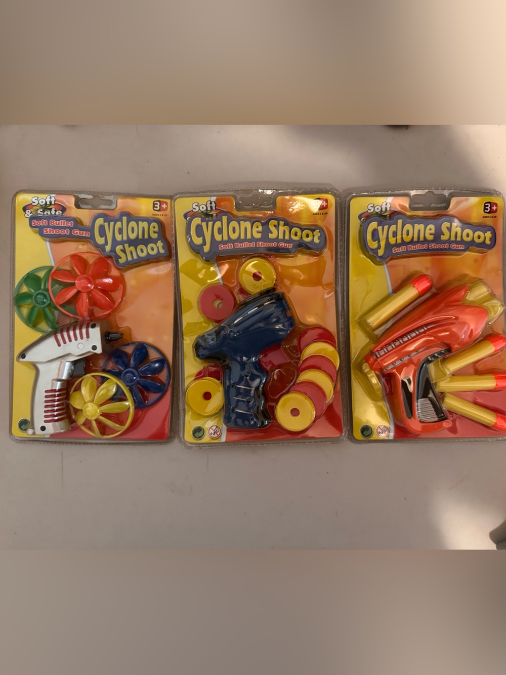 3-Piece Cyclone Shoot Toy Bundle – New Sealed